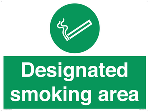 Designated smoking area